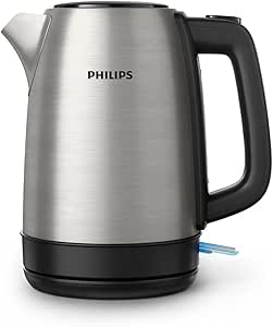 Philips Waterkoker - Inhoud 1.7 L met Veerdeksel en Indicatielampje, RVS, Draaivoet (HD9350/90)